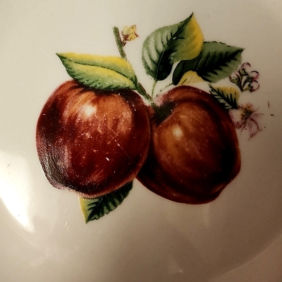 ☆Vintage, Set of 2. Casuals by China Pearl. Salad Plates. Apple Pattern.☆ - Picture 2 of 8